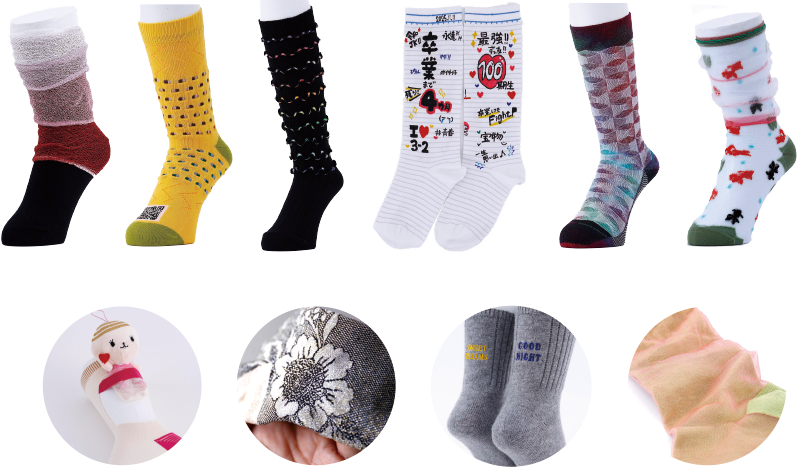 靴下生産量日本一の奈良県の靴下メーカーが勢ぞろい！塚本、鈴木靴下、エコノレッグ、巽繊維工業所、ウネビ、上島産業、新光、昌和莫大小